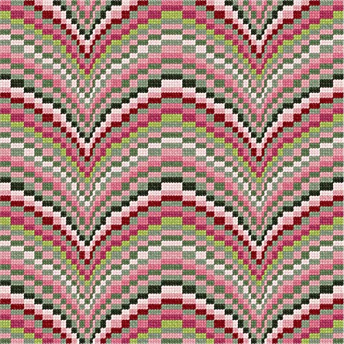 Pepita Needlepoint kit: Mauve Collection Bargello 3, 10