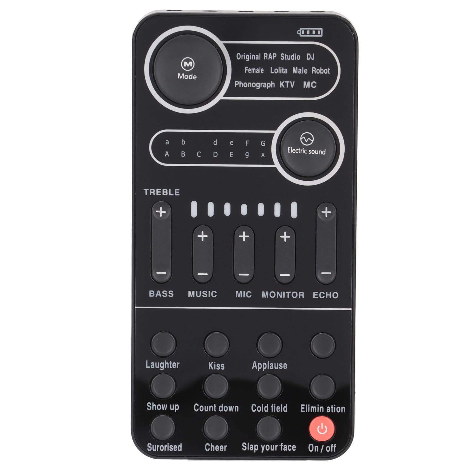 Scheda dal con 13 Effetti Sonori, Mixer Bluetooth DJ per Telefoni iOS/Android, Computer, Tablet, , Scheda per Streaming Live, Trasmissione di Musica, Registrazione(K9)