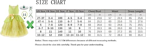 Miniatura 3 de ReliBeauty Disfraz de princesa para niñas pequeñas, sin mangas, con accesorios