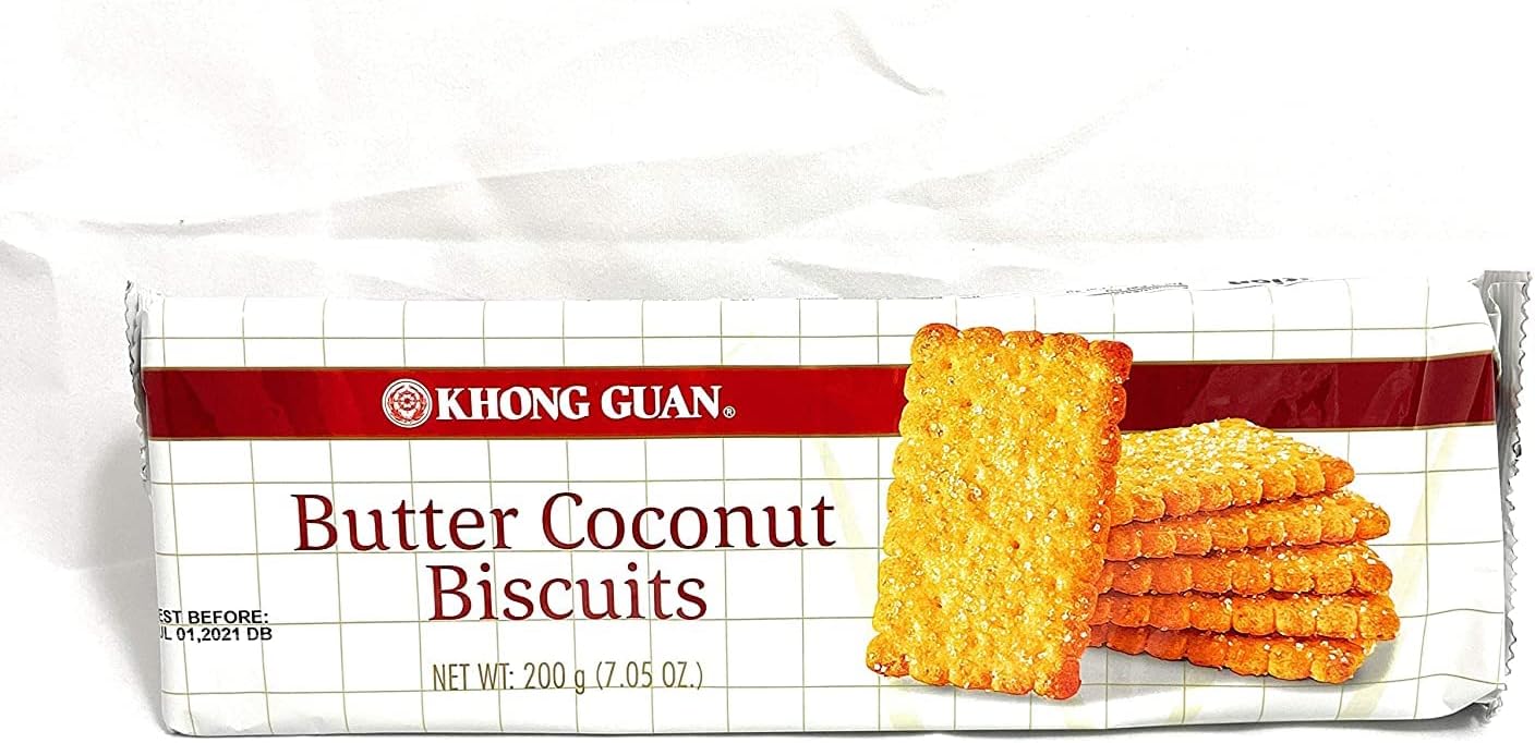 Amazon.com: Khong Guan Butter Coconut Biscuits 200g (7.05 oz) : Grocery