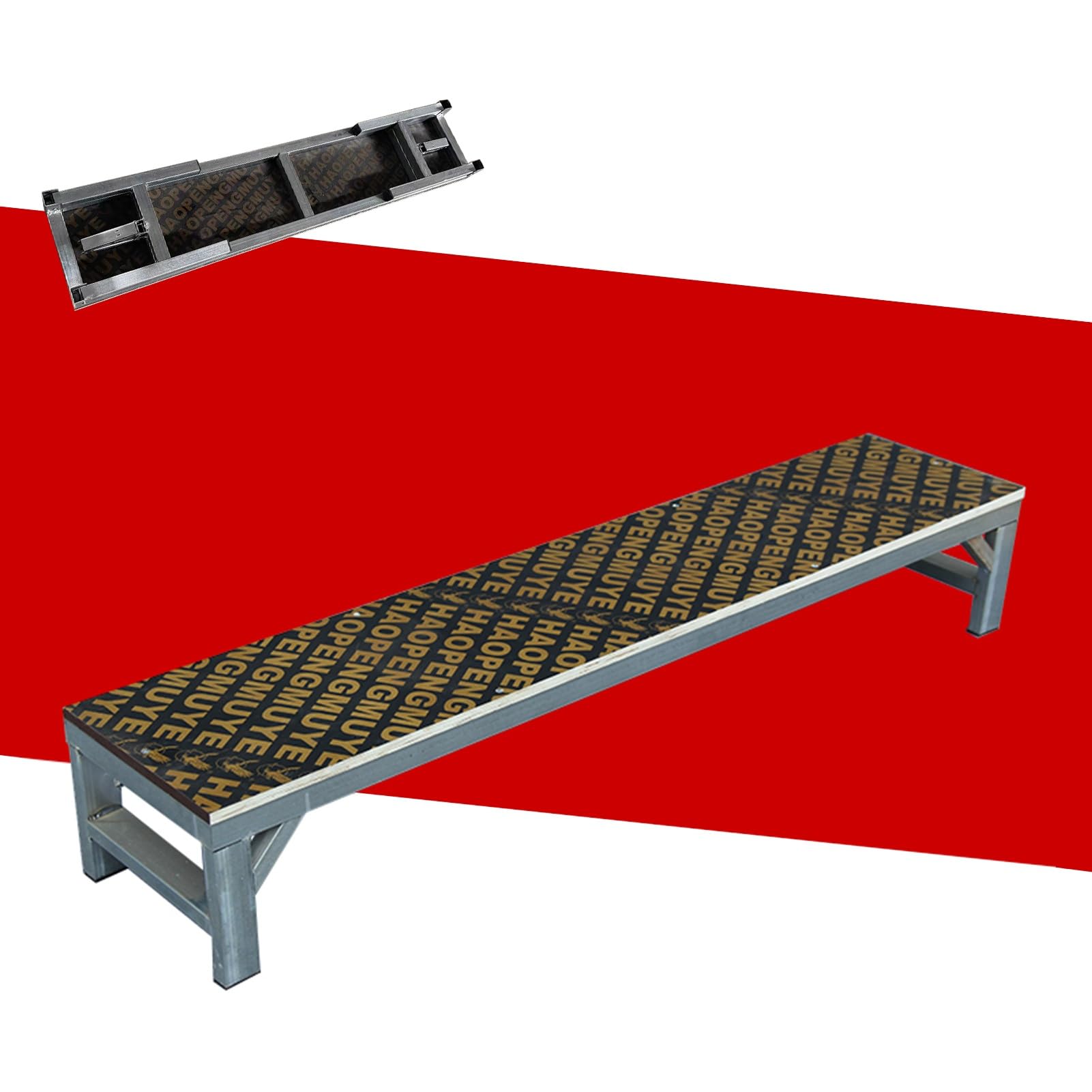 Estrade Escalier de Scène Pliable et Portable, Petit, Plateforme pour Spectacle, Marches pour Chœur, Escalier Événementiel à une Marche(H30cm(11 3/4"))