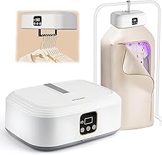 Electric Cloth Warmer - Portable Cloth Warming Machine for Home, Warming Bag, and Towel Rack - Automatic Wet Clothing Air Warmer,White,Acrylonitrile Butadiene Styrene