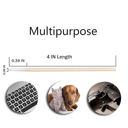 Miniatura 8 de 1600 hisopos de algodón puntiagudos de 2.75 pulgadas, hisopos de algodón microblading de 2.75 pulgadas, puntas de precisión, hisopos de algodón con