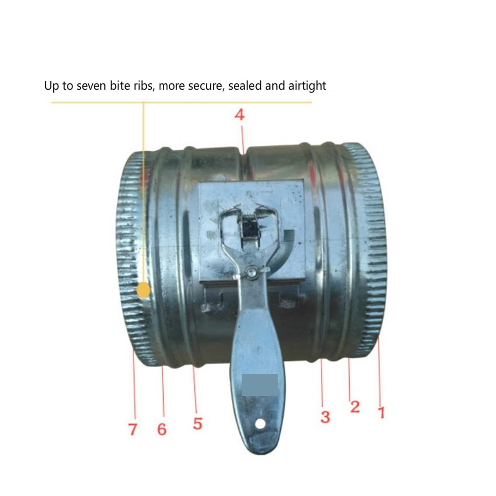 SSIMOO Durevole 80-300 Mm Diam Manuale Condotto Aria Serranda HVAC Valvole Condotto Aria Serranda Aria Valvola del Tubo for Sistema di Tubi di Ventilazione di scarico kindly (Size : 300mm)