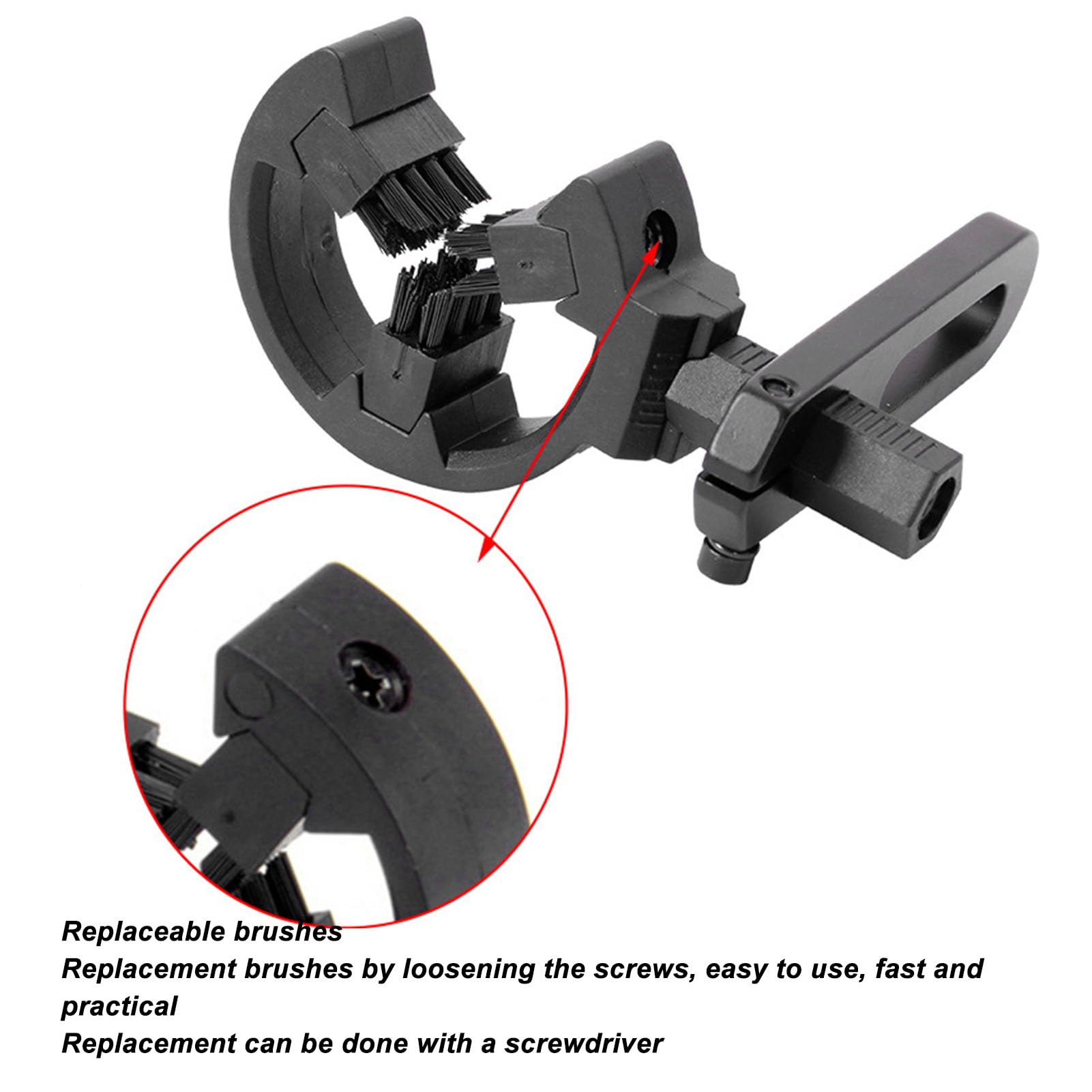 Soporte para Flechas de Tiro con Arco con Compuesto de Cepillo y Cepillo para Arco Recurvo Soporte para Flechas Adecuado para Usuarios Zurdos y Diestros Accesorio Robusto para