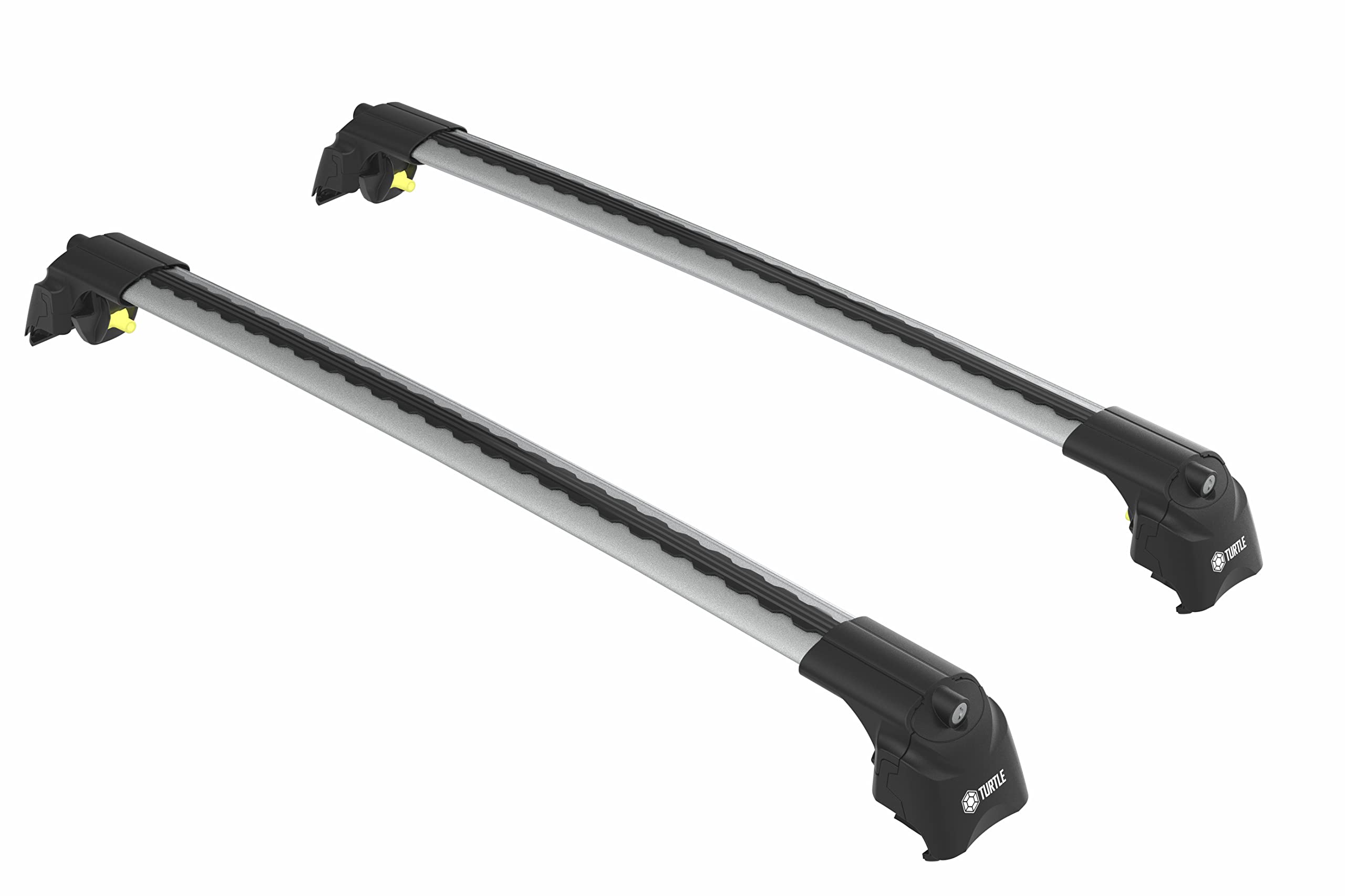 TURTLE AIR1 | Barre Portatutto, Portapacchi, Barre da Tetto | Compatibile con Peugeot Bipper 2008-; Viene utilizzato per il montaggio di box da tetto, portabiciclette, scale | Struttura alluminio; TÜV