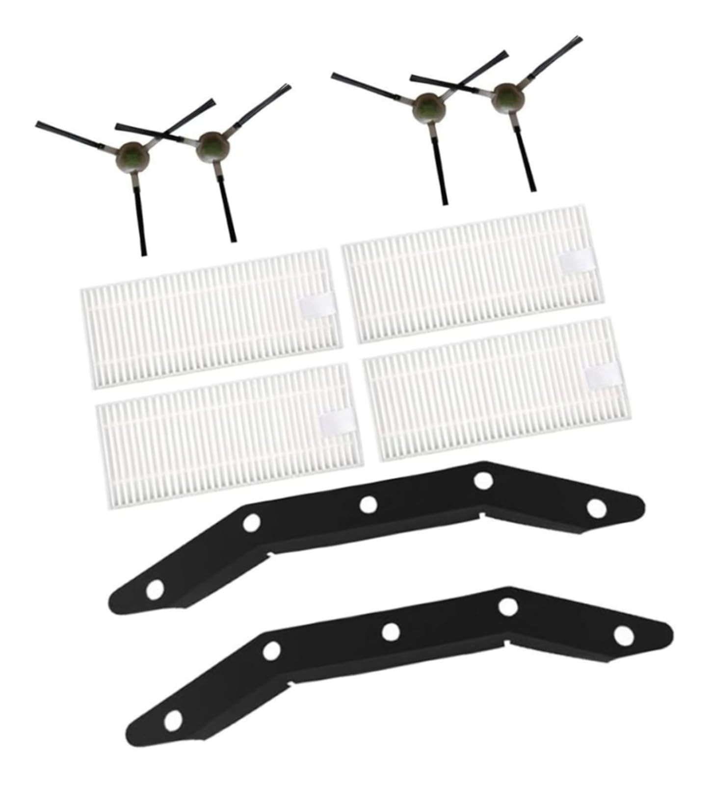 For Lefant M210 M210S M210B M213 N1 M2 F1 Kit di parti di ricambio for aspirapolvere robot 4 spazzole laterali, 4 filtri HEPA, 2 raschietti di aspirazione