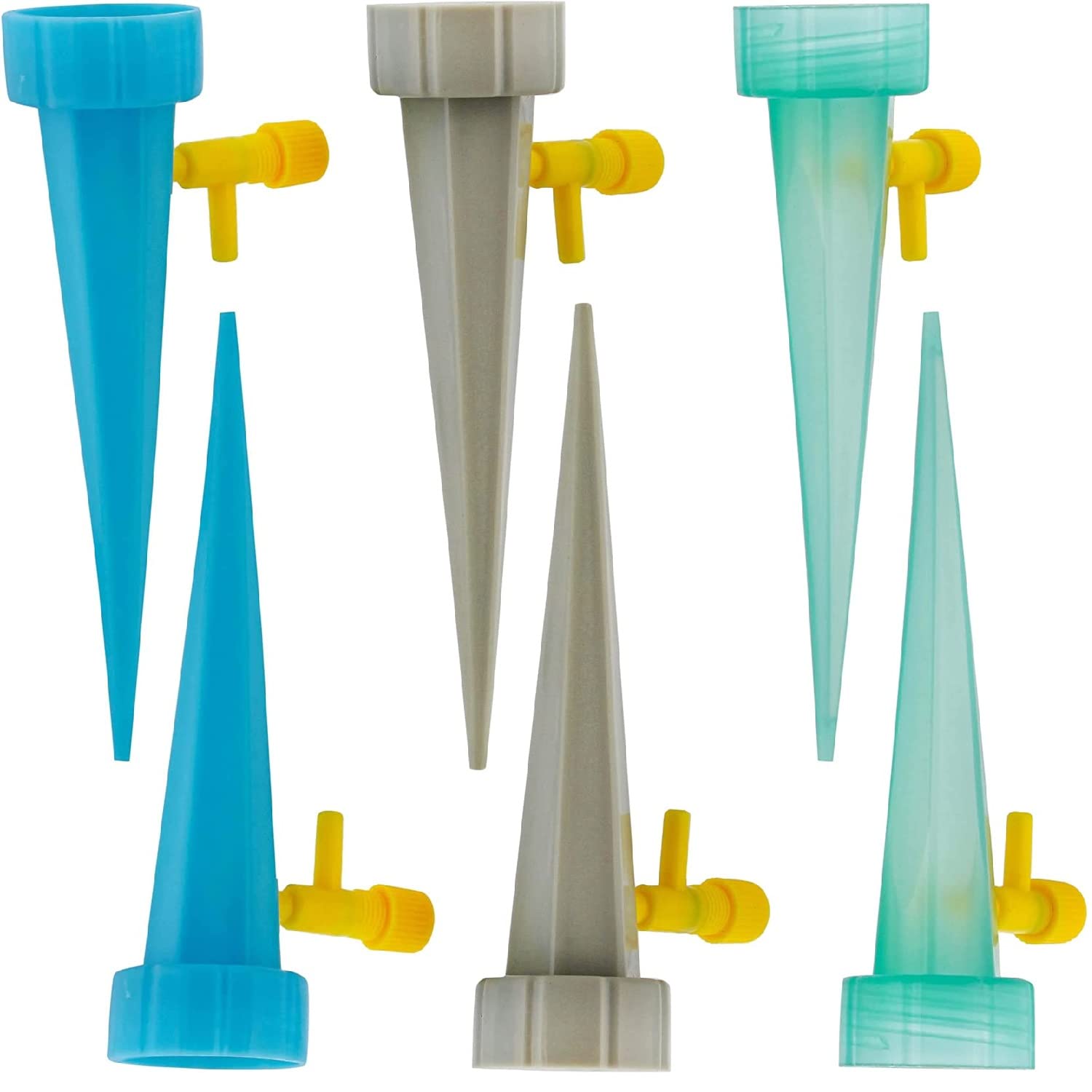 Trifecta Self Watering Spikes Adjustable - Plastic Bottle Drip Spikes Water Flow Drip Irrigation System with Control Valve Plant Waterer for Garden Plants Indoor and Outdoor (pack - 6) (B0B5S2SLPF) Amazon Price History, Amazon Price Tracker
