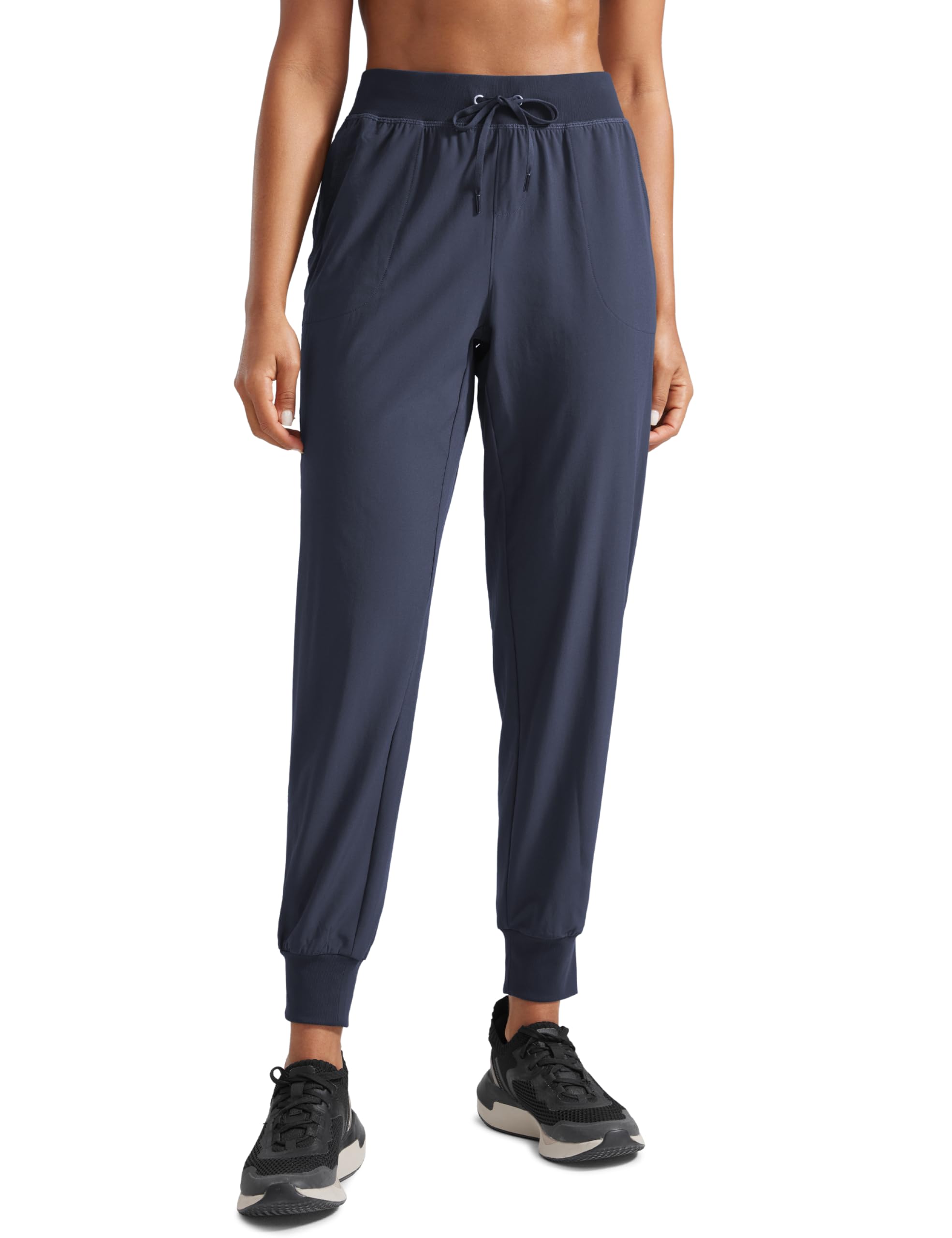 CRZ YOGA Women's Lightweight Workout Joggers 27.5" - Travel Casual Outdoor Running Athletic Track Hiking Pants with Pockets