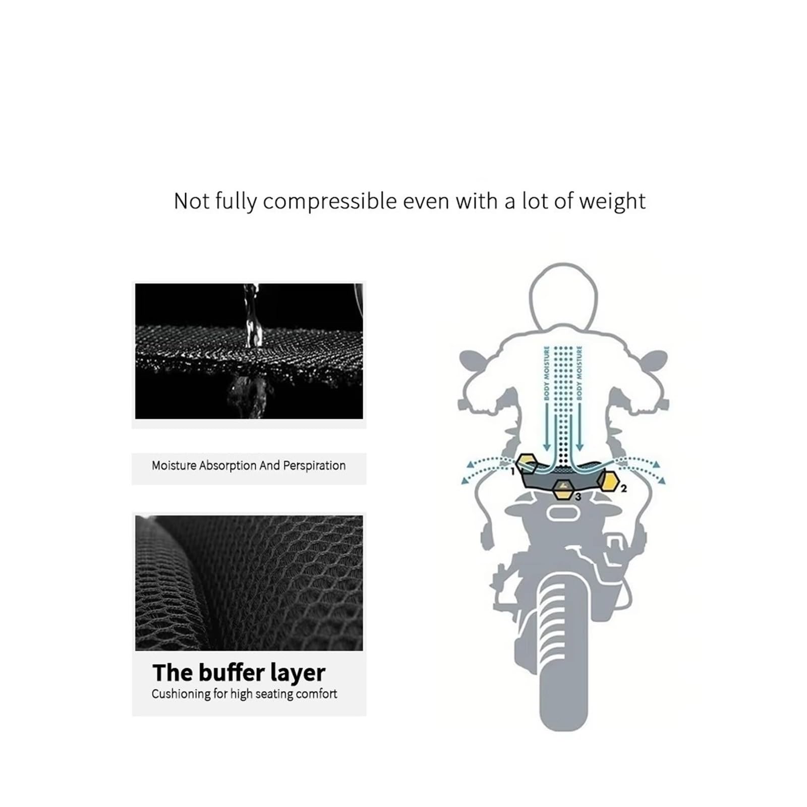 Moto Copri Sedili Per BMW R1300GS Coprisedile in nylon per moto R 1300 GS Coperture traspiranti