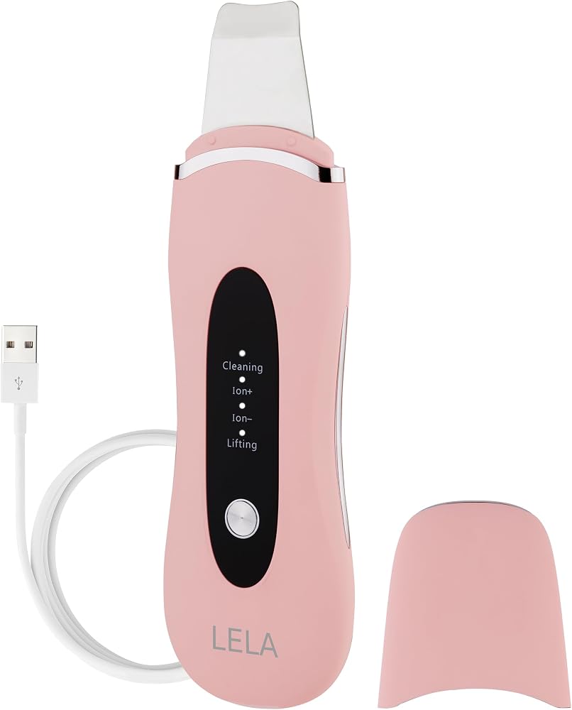 Spa Sciences - LELA - 4-in-1 Sonic Facial Spatula | for Deep Cleansing, Pore Extraction, Serum Infusion, Anti-Aging and Contouring