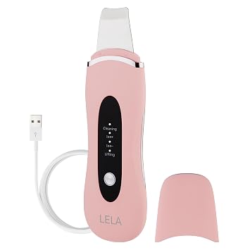 Spa Sciences - LELA - 4-in-1 Sonic Facial Spatula | for Deep Cleansing, Pore Extraction, Serum Infusion, Anti-Aging and Contouring
