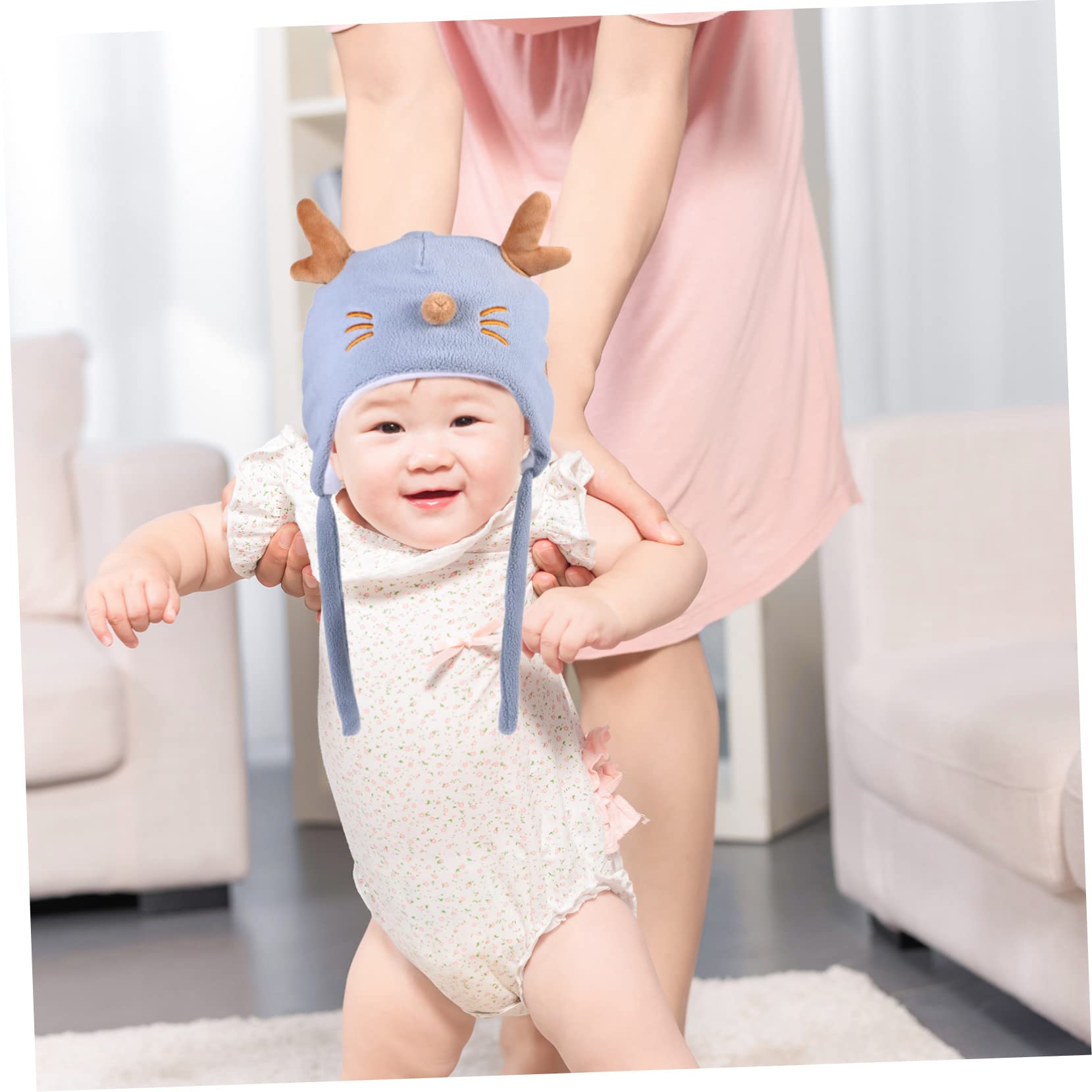 GALPADA 3 Piezas Sombrero Bebé Asta Producto Gorros De Invierno Gorro De Invierno para Niños Pequeños Niño Cálido Gorro De Niño Algodón Recién Nacido Tope De Cobertura Otoño e Invierno