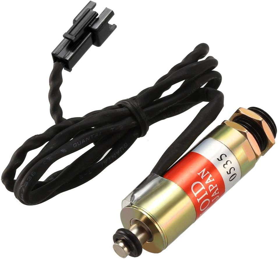 uxcell DC 24V 0.25kg Force 2.6mm Stroke,Pull Push Type,Tubular Solenoid Electromagnet,Linear Motion,for Sewing Machine