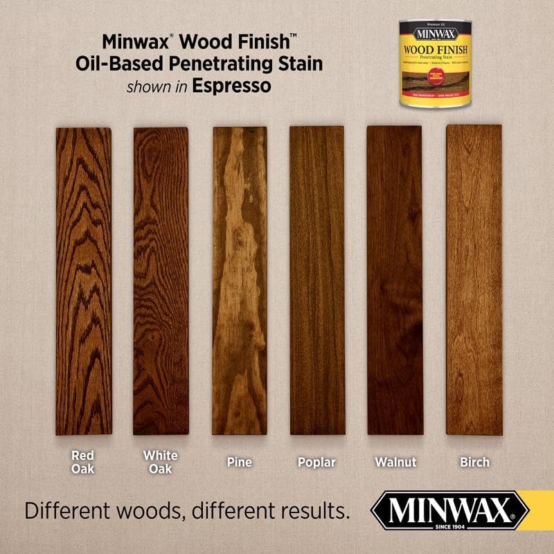 4-Pack of 1 qt Minwax 70050 Espresso Wood Finish Oil-Based Wood Stain