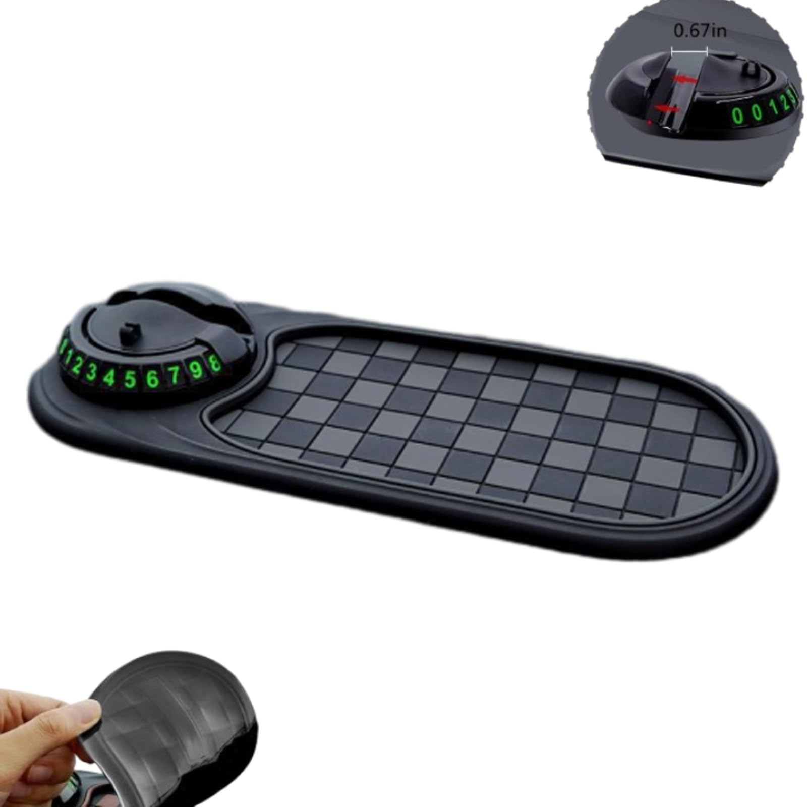 Multifunction Car Anti-Slip Mat 360 Rotating Universal Phone Pad Holder Car Anti Slip Mat Dashboard Mobile Phone Holder
