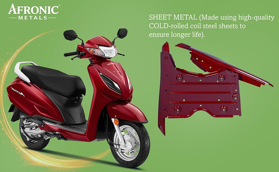 Image of Floor Platform for Honda Activa 3G | ABS Material | Compatible Scooter Floor Body Panel | Wine Red
