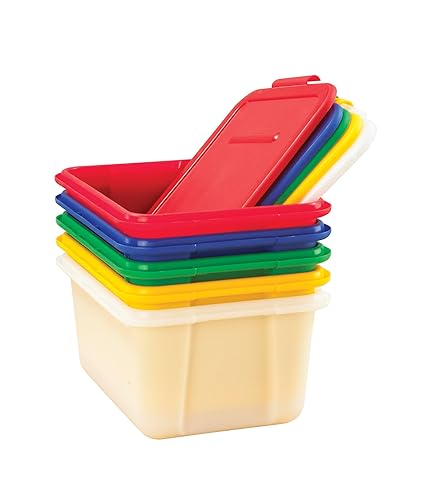 Miniatura 2 de School Smart - Bolsa de almacenamiento grande con tapa sin broche, 15 cuartos de galón, translúcido