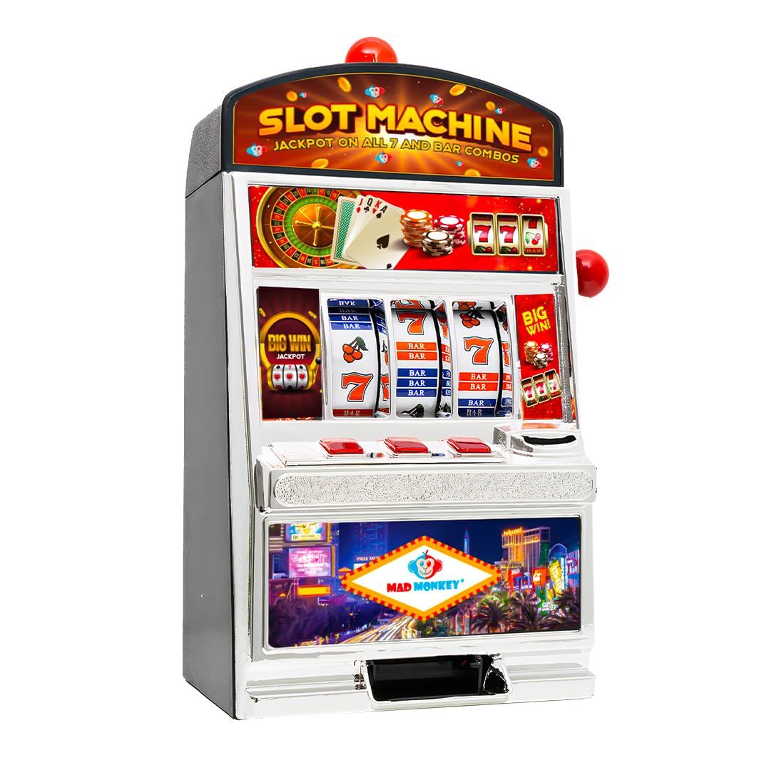 Amazon.co.jp: Mad Monkey (マッドモンキー) スロットマシン 貯金箱 XL