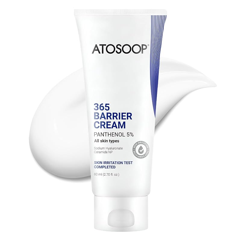 Creme hidratante facial ATOSOOP 365 Barrier Cream com pantenol 5%, ceramida e alantoína