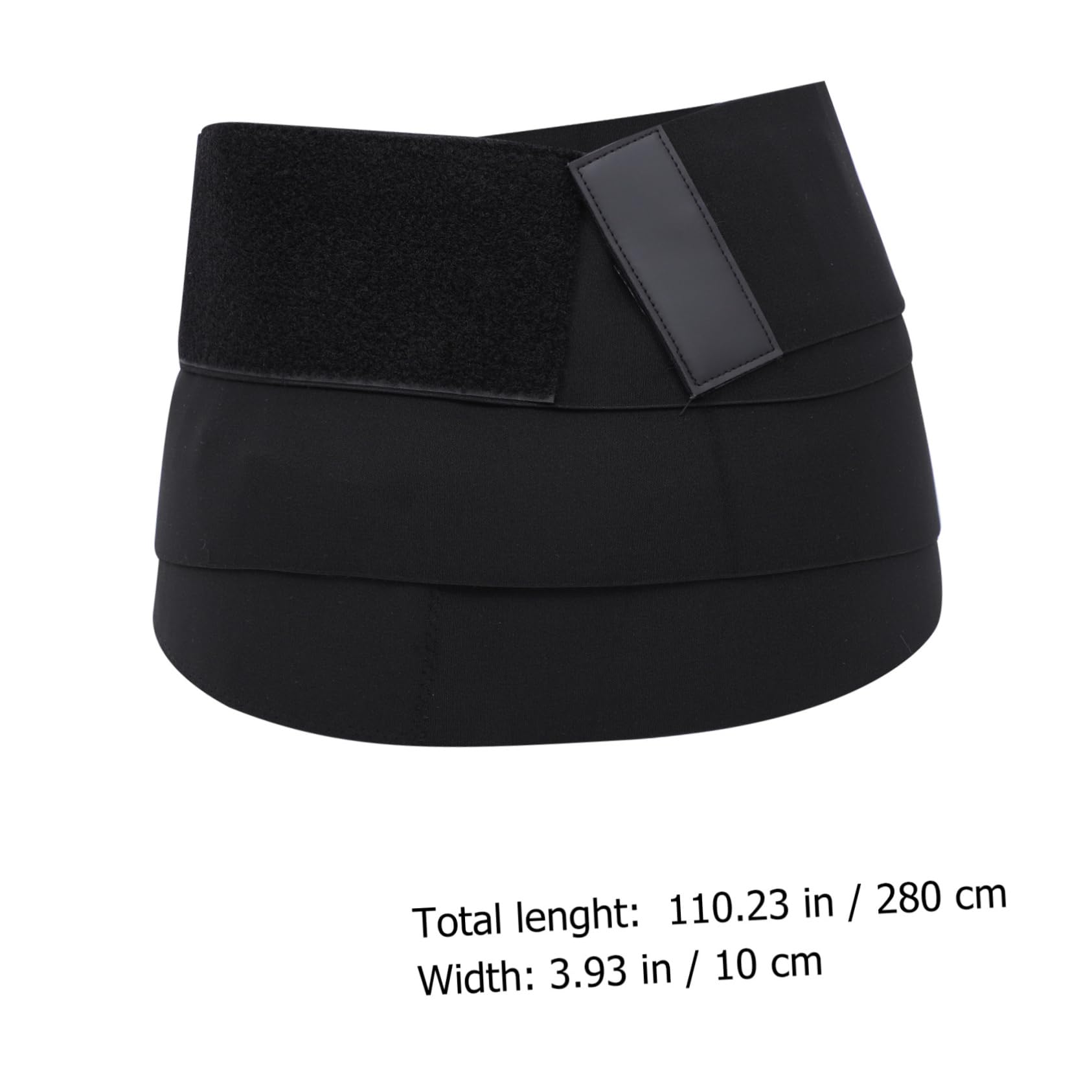 CONGARTENO 1Pc Elastic Waist Trainer Belt for Women Slimming Fitness Support Band Breathable Quick Drying Belly Wrap for Active for Workout Everyday Use Black