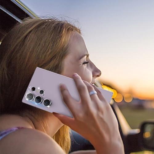 Vista 3 de imluckies Protector de lente de cámara para Samsung Galaxy S23 Ultra, [4 unidades] Película protectora de vidrio templado 9H resistente a