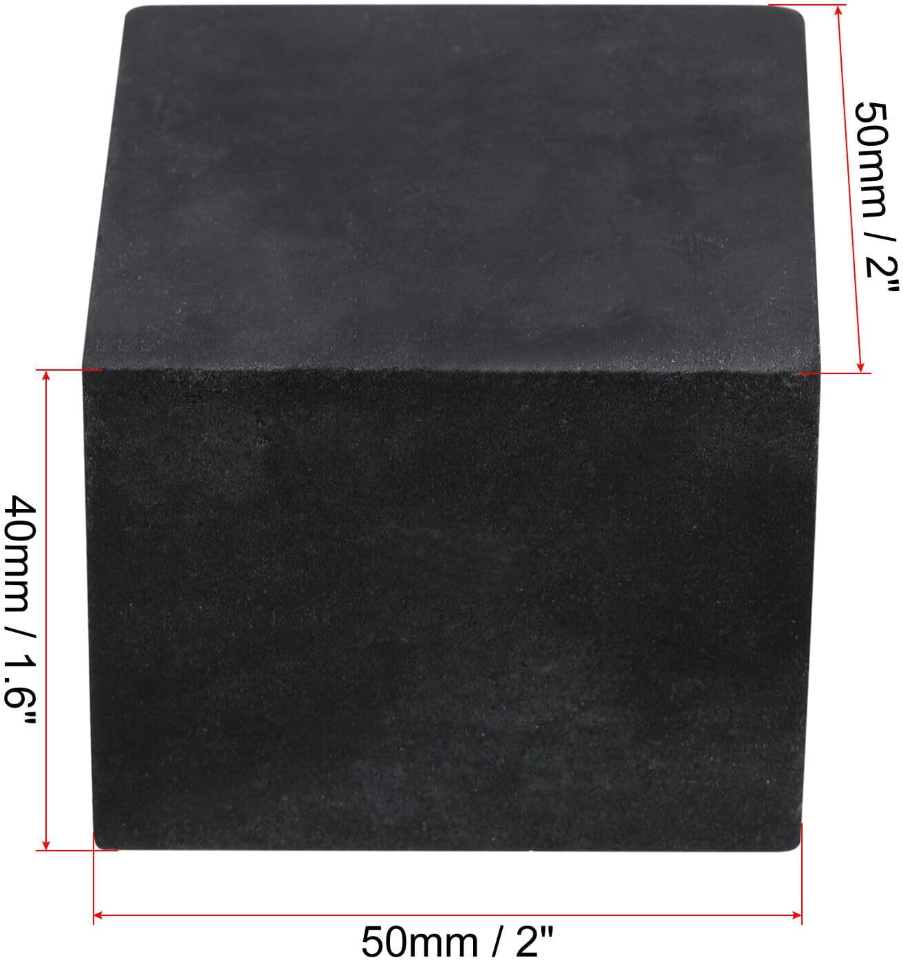 Toolparts And Accessories 4pcs Rubber Anti-Vibration Pads Hard Pads 50mm X 50mm X 40mm Square (#CN#130824-13609)