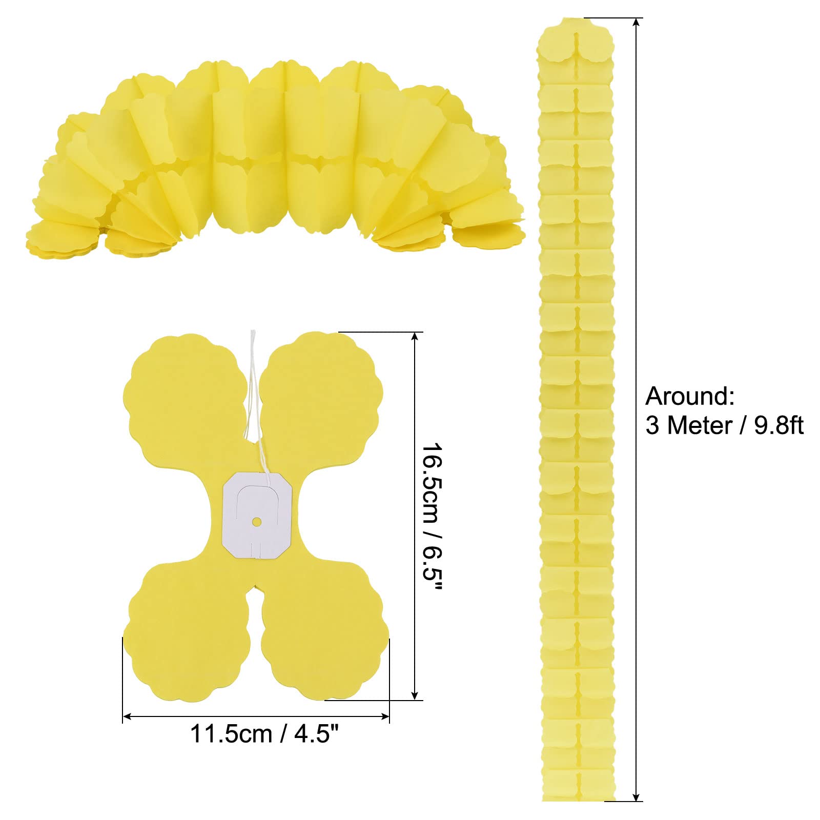 PATIKIL 9.8ft Four-Leaf Garland - Image 2