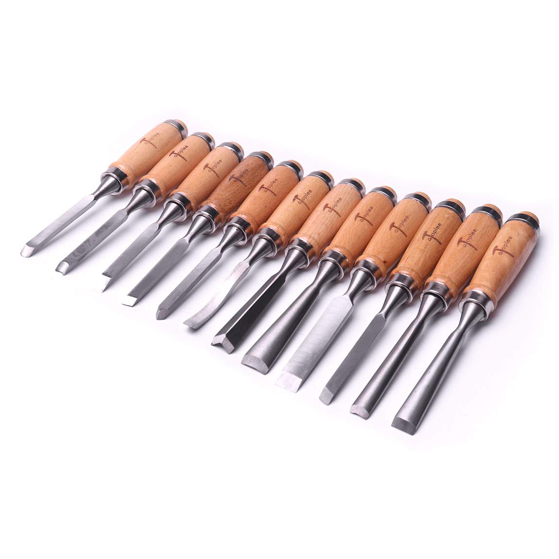Atoplee 12pcs Wood Carving Hand Chisel Tool Carving Tools Woodworking Professional Gouges Set