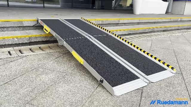 Amazon | Ruedamann 車椅子用スロープ 長さ183cm アルミ製 耐荷重300kg