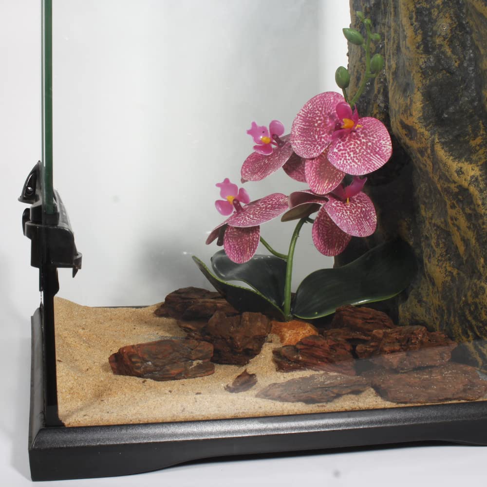 Amazon.com : WOLEDOE Fake Orchids Artificial Flowers, Reptile Terrarium  Decor Plants, Bearded Dragon Tank Accessories fit Crested Gecko Leopard  Lizard Chameleon Ball Python Snake Frog - Red : Pet Supplies