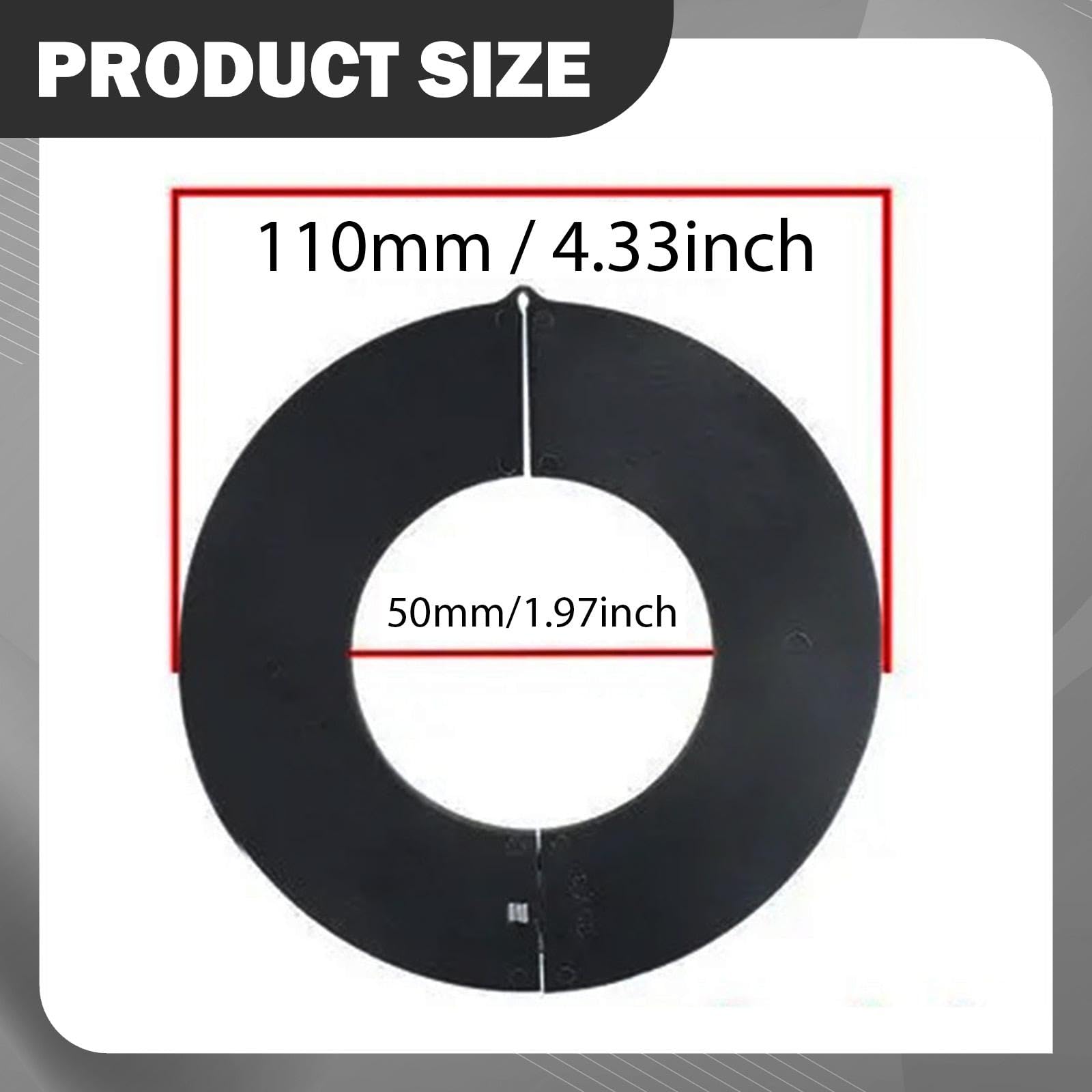 8 Distanziatori Professionali Resistenti All'usura per Perni Della Benna Dell'escavatore, Guarnizioni E Spessori di Riparazione, 5 Cm X 0.3 Cm