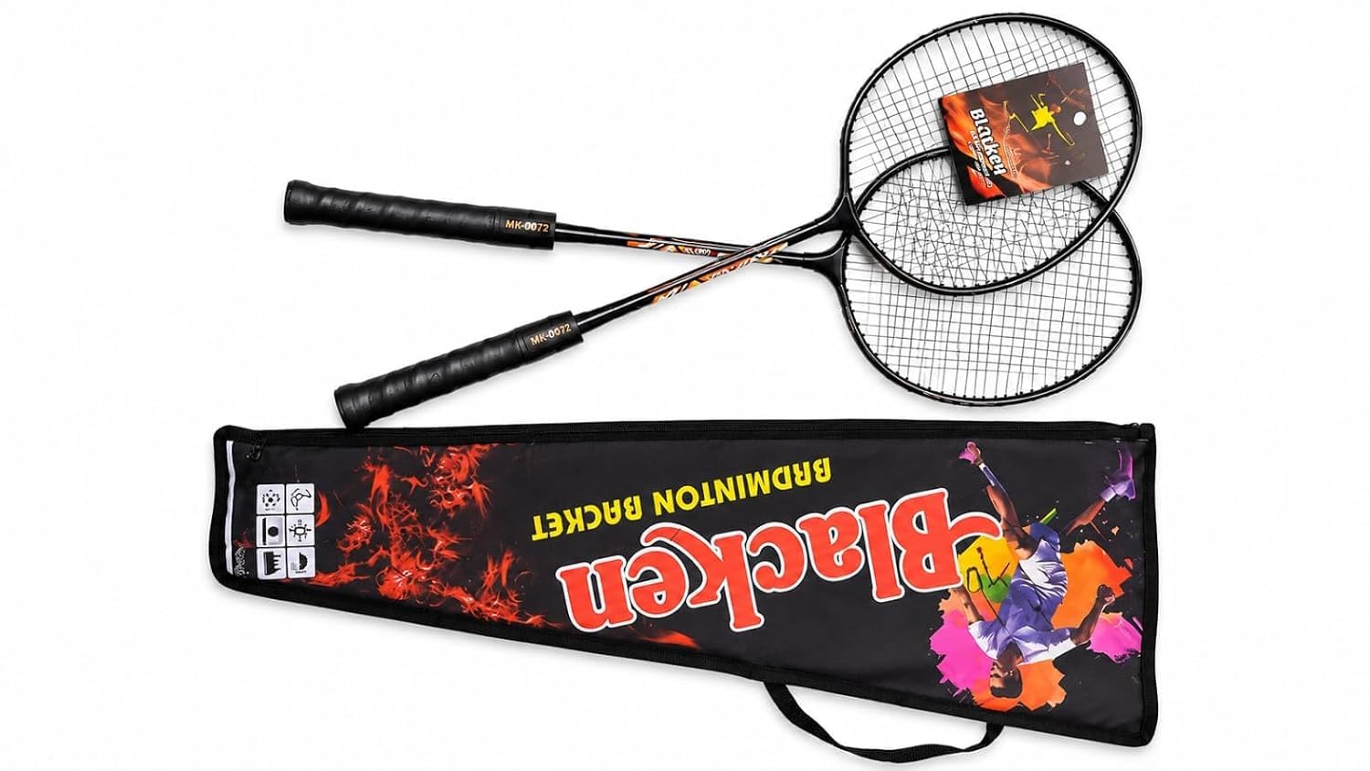 Badminton Racket Set of 2 with Cover Bag | Lightweight Badminton Racquet Pair for Beginners, Kids & Adults | Durable Sports Equipment for Indoor & Outdoor Play-picture-31