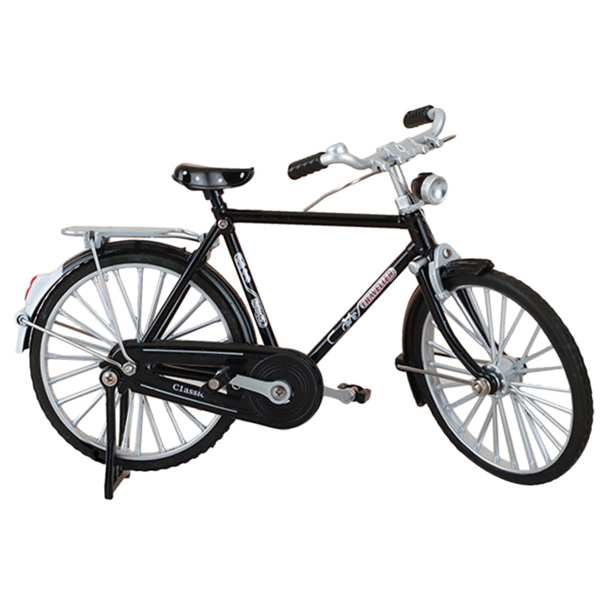 Bicicleta vintage de hierro negro decorativa y resistente para hogar
