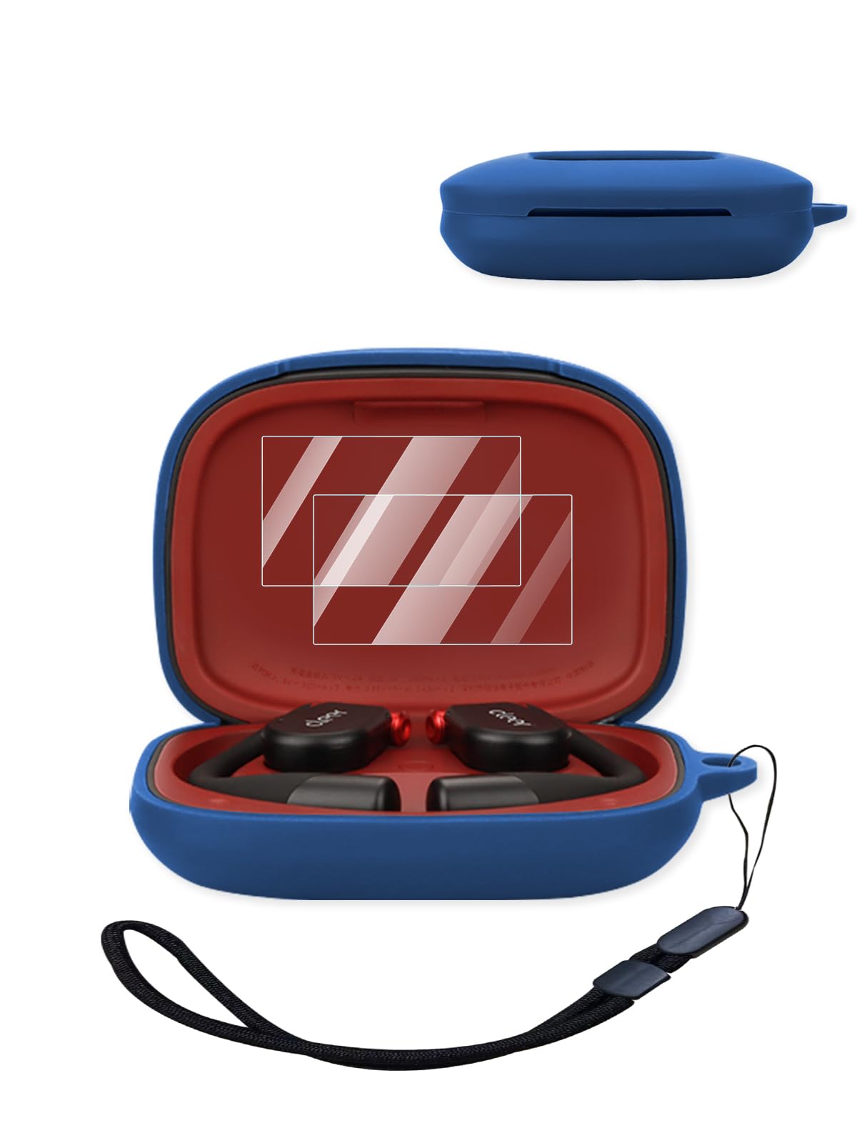 Compatible with Cleer ARC 3 Open AI Headphones,Premium Silicone Shockproof Protection Skin Touch Charging Port Accessible, Front LED Visible with