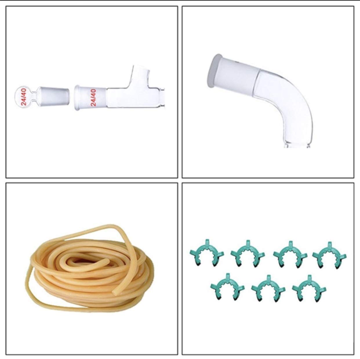 500ml Chemie Labor Glaswaren 24/40 Kit Ätherisches Öl Familie Destillation seinheit lab Glas Kit Wissenschaftliches Experiment Gerät 23pcs Set
