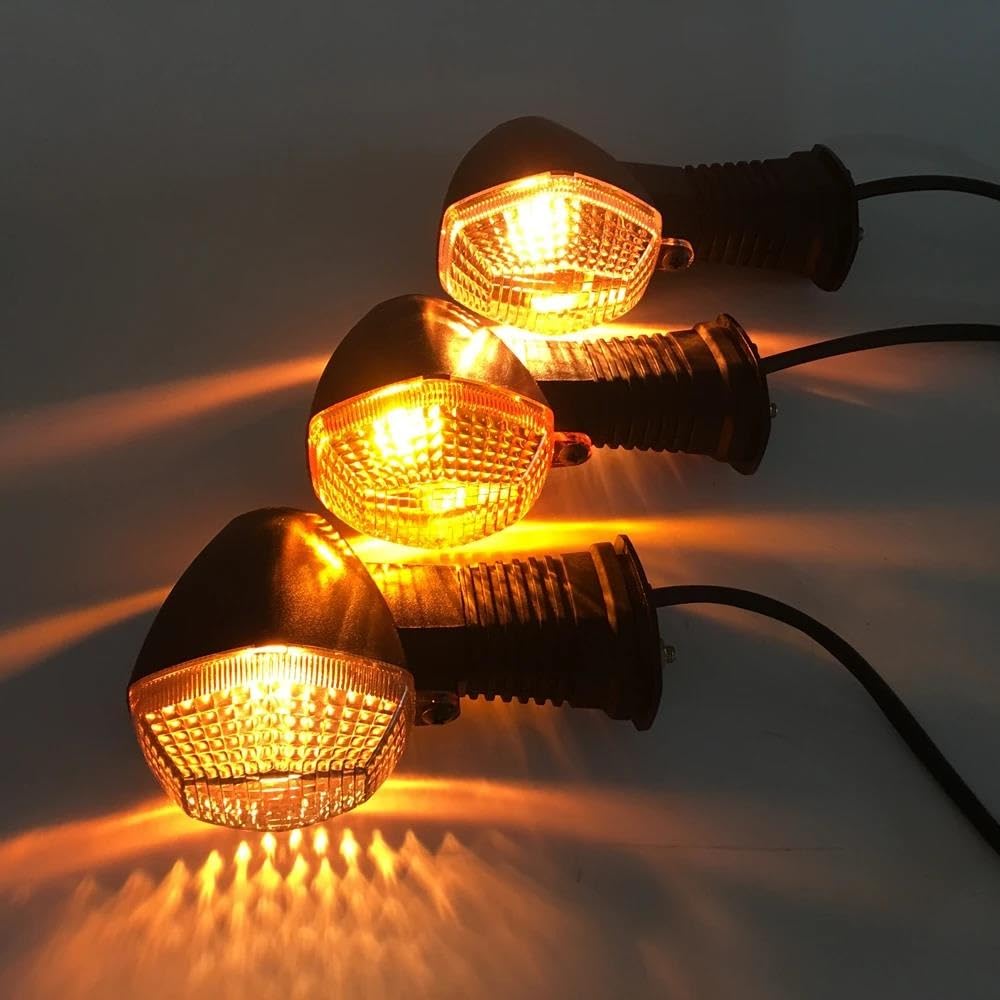 Juego De Luces Intermitentes Transparentes Para Suzuki Bandit Y GSX – Ámbar, 12V/6W, Fáciles De Montar