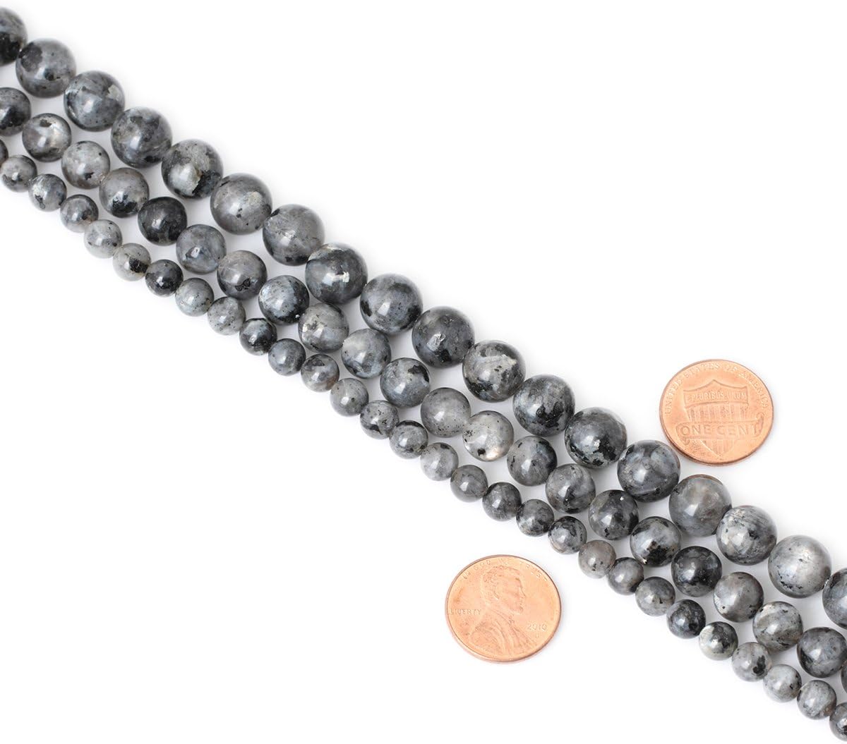 60PCS 6mm Natural Black Labradorite Gemstone Round Loose Beads Crystal Energy Stone for DIY Jewelry Making 1 Strand 15" - Image 6