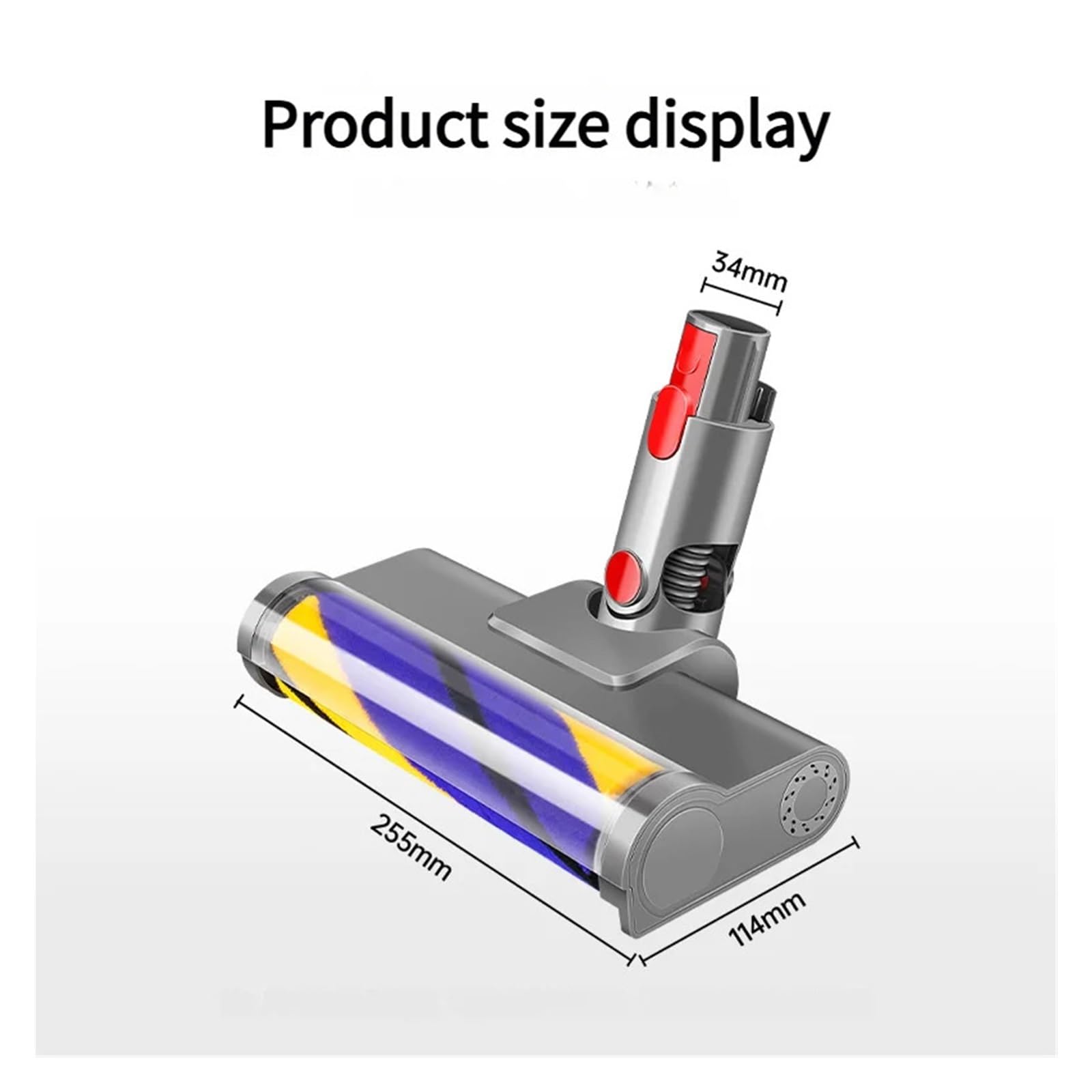 Tête de Brosse à Rouleau sous Vide, Compatible avec Dyson, V7 V8