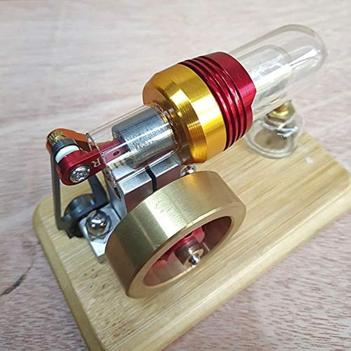 Stirling Modello di Motore a Vapore Scienza Fisica Insegnamento Stirling Decorazione Regalo di Compleanno, Esperimento Fisico