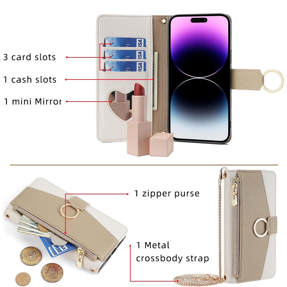 CasurvivePro Wallet Case Compatible for iPhone 11 Pro with Crossbody Strap - Image 3