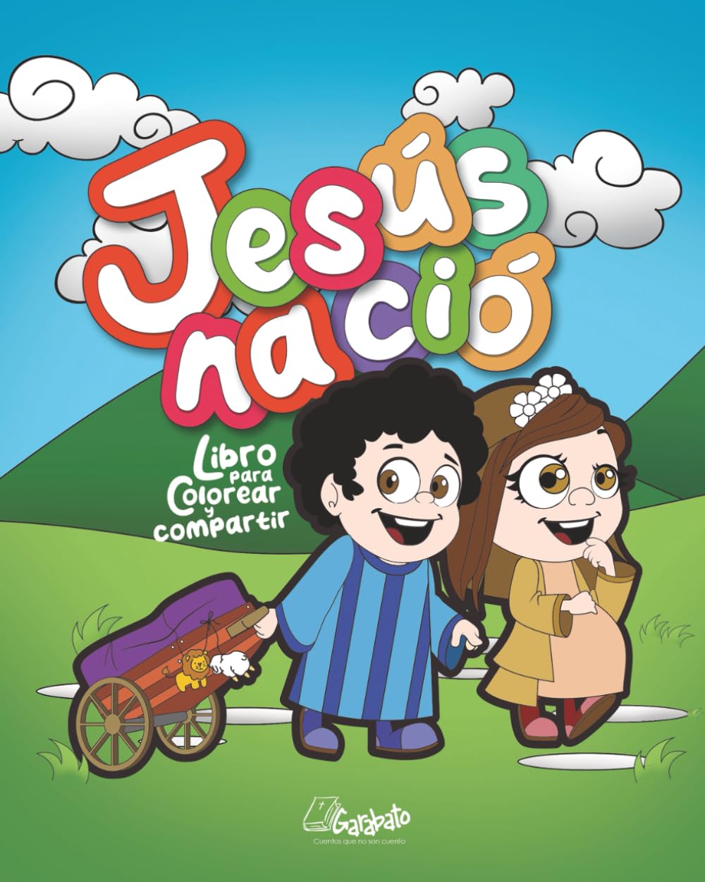 JESÚS NACIÓ: Libro cristiano para colorear
