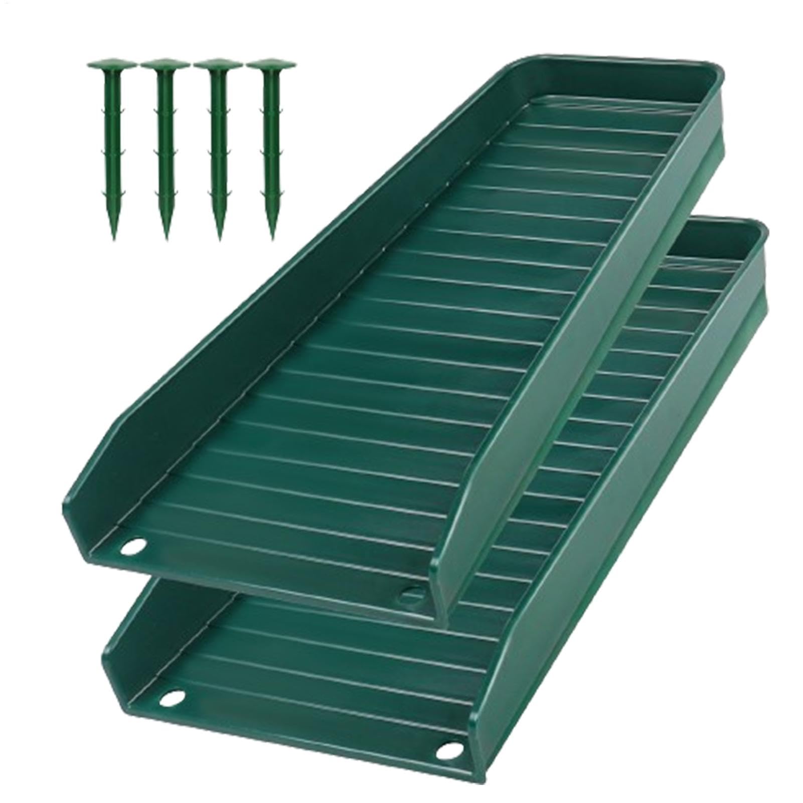 Gutter Splash Guard - downspout splash block,Water Drainage Diverter Down Spout Extender | 2pcs Gutter Drain Diverter to Prevent Soil Erosion for House Foundation Ground Protection