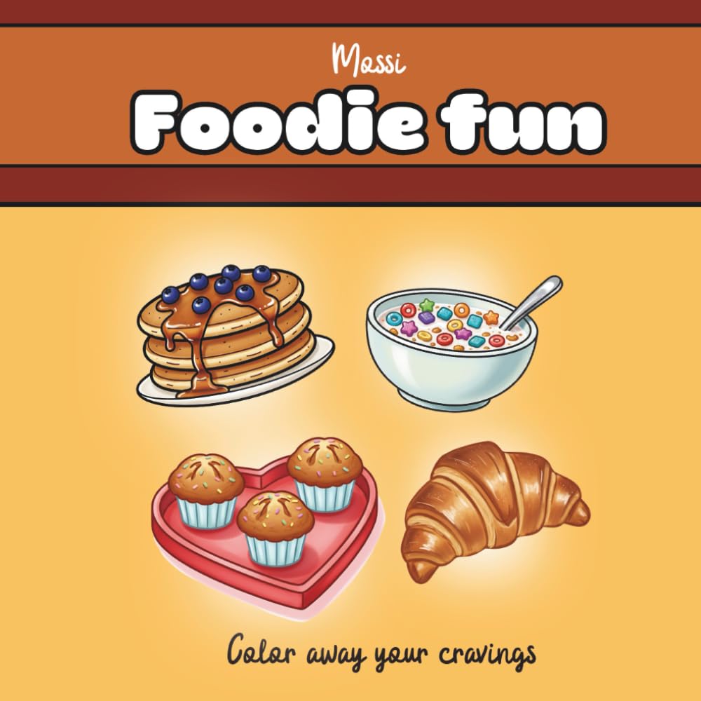 foodie fun mossi coloring book