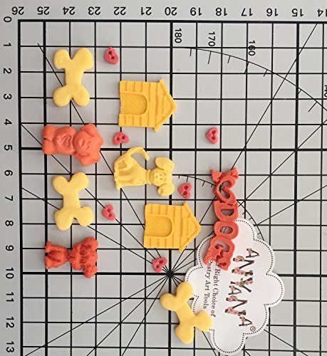 Anyana Mini Pet Dog Bone Silicone Mold For Fondant, Gum Paste, Chocolate, Candy, Ice Cube, Jello, Polymer Clay, Crayon, Plaster, Resin #TOP4