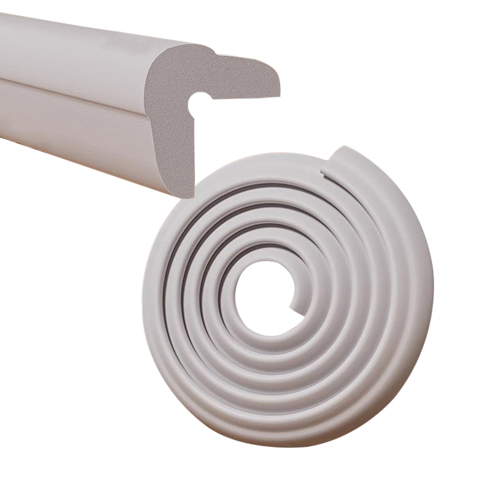 Protector de parachoques de seguridad, protector de borde de mesa en forma de L, protectores de bordes de pared de muebles de espuma con cinta adhesiva fuerte, seguro para mesa, chimenea,