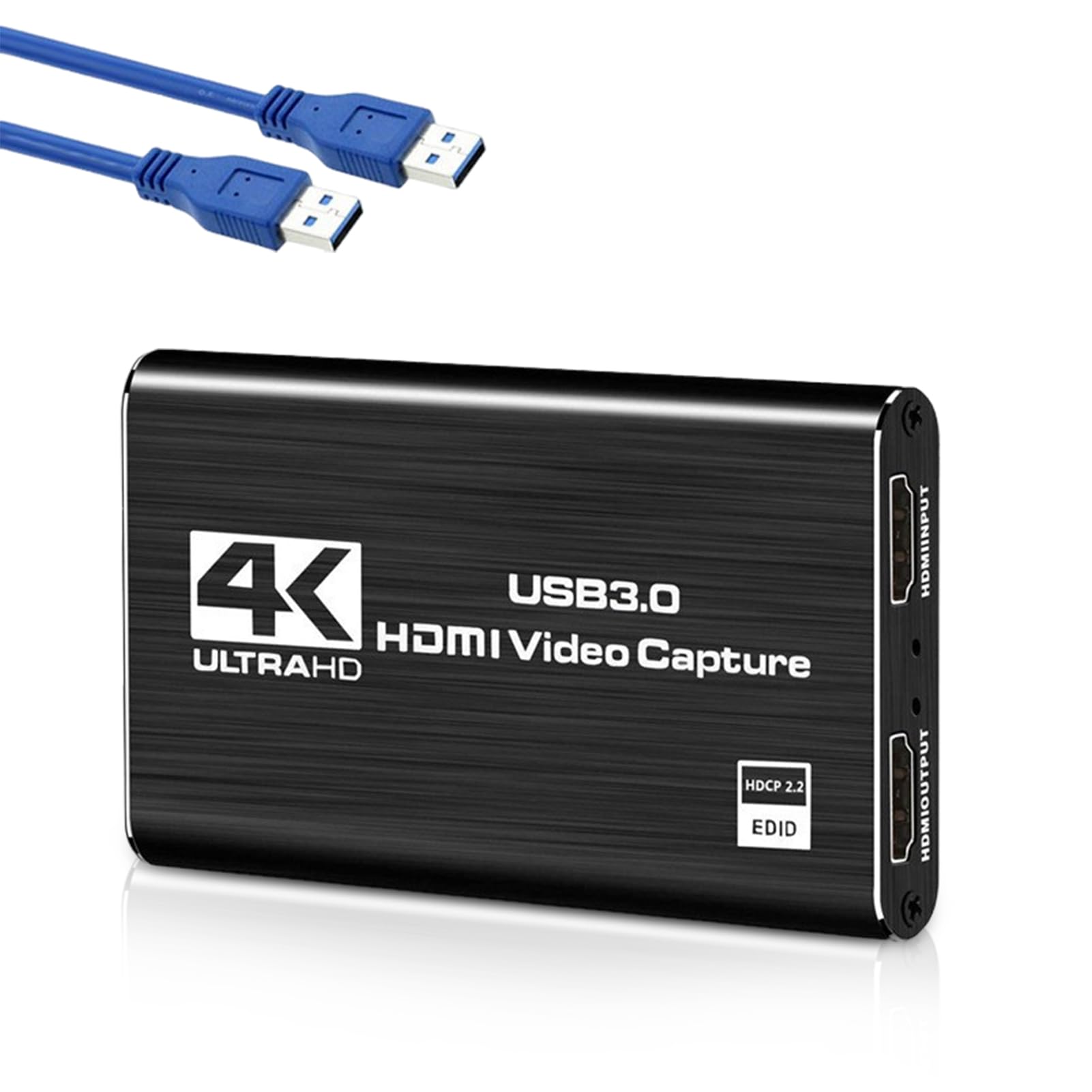 Karta Przechwytywania Wideo 4K HDMI, 1080p 60fps, HDMI do Karty Przechwytywania USB 3.0 dla Przełącznika, na Pokład Parowy, dla ROG Allydvd, DSLR, HDTV, Aparat, Kamery