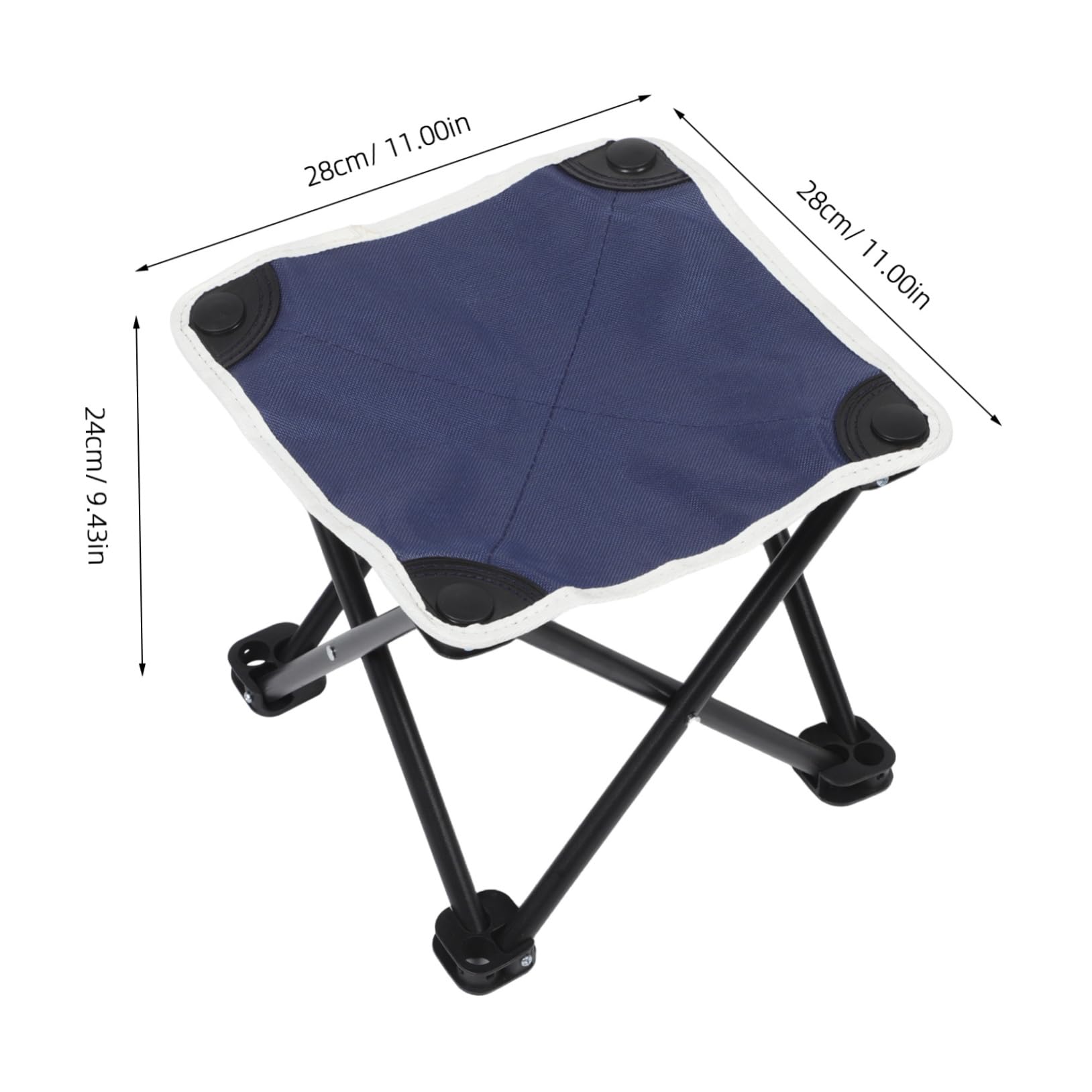Totority Outdoor Portable Folding Stool Lightweight Frame Chair for Camping Fishing Hiking and Travel Durable Oxford with Supportive Backrest for Outdoor Activities
