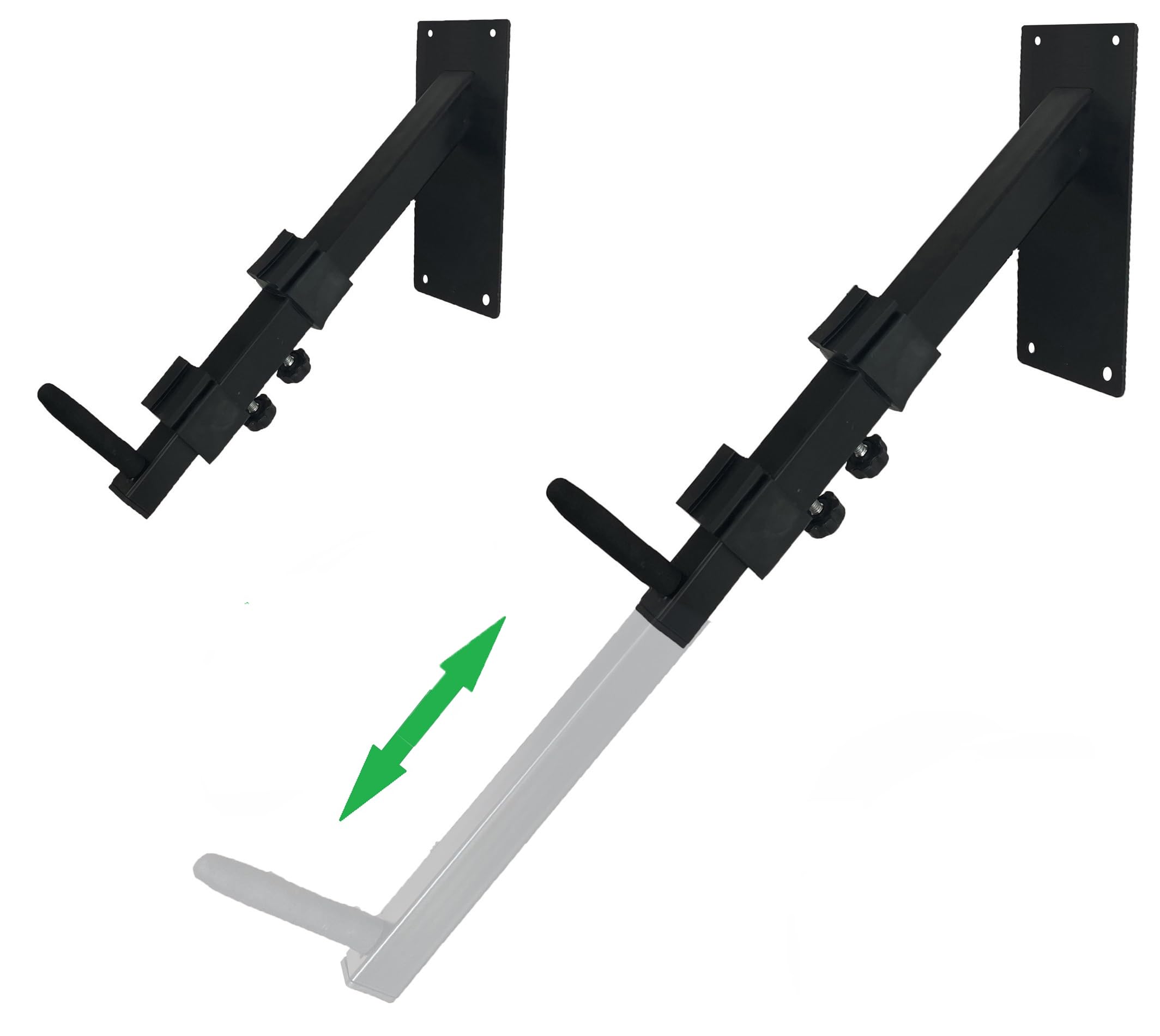 Soporte para teclado musical, brazos de teclado, soportes de pared ajustables, soporte de pared para teclado de piano, brazos telescópicos de 10 a 16 pulgadas (par)