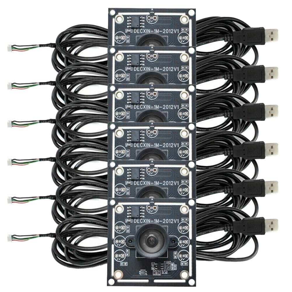 6 Stück 100-Grad-Kameramodul 1 MP OV9732 1280 X 720 USB Kostenloser Treiber Manueller, mit 2 Meter Kabel für WinXP/7/8/10